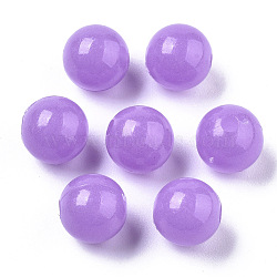 Luminous Acrylic Beads, Glow in the Dark, Round, Medium Orchid, 6mm, Hole: 1.6mm, about 4600pcs/500g(MACR-N008-25A-6MM)