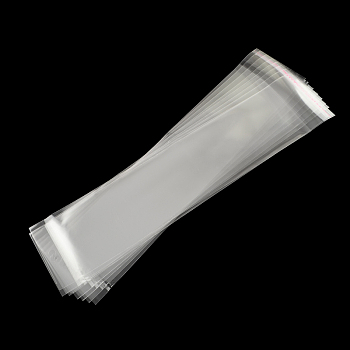 OPP Cellophane Bags, Rectangle, Clear, 37x8cm, Hole: 8mm, Unilateral Thickness: 0.035mm, Inner Measure: 31x8cm