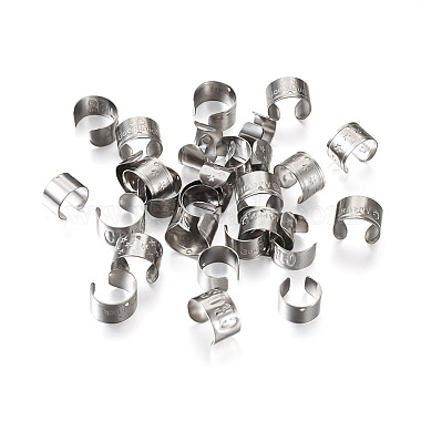 36Pcs 6 Style 304 Stainless Steel Cuff Earring Findings(STAS-KS0001-18)-3