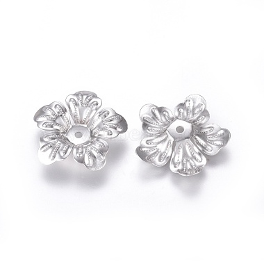 5-Petal 316 Surgical Stainless Steel Bead Caps(STAS-G196-04P)-2