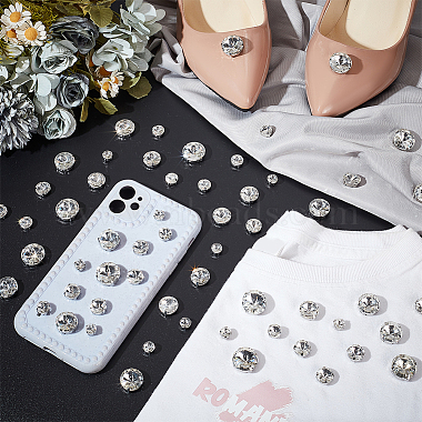 90Pcs 6 Style Flat Round Sew on Rhinestone(RGLA-GA0001-09)-4