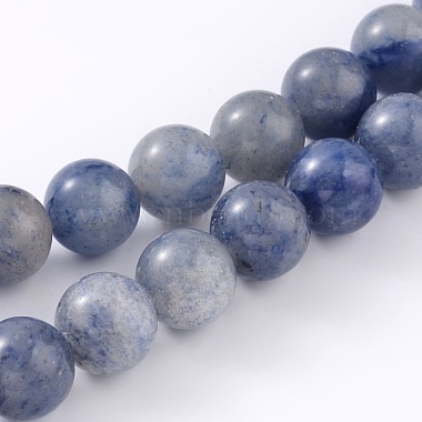 8mm Round Blue Aventurine Beads