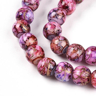 Baking Paint Glass Beads(X1-DGLA-N003-8mm-B03)-4