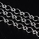Silver Color Plated Iron Handmade Chains Figaro Chains Mother-Son Chains(CHSM026Y-S)-1
