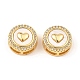 Brass Micro Pave Clear Cubic Zirconia Slide Charms(KK-K342-09G-05)-1