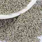 MIYUKI Round Rocailles Beads, Japanese Seed Beads, (RR181) Galvanized Silver, 15/0, 1.5mm, Hole: 0.7mm, about 5555pcs/bottle, 10g/bottle(SEED-JP0010-RR0181)