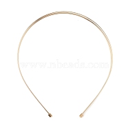 Alloy Double Hair Band Findings, Light Gold, 137x119x4mm(AJEW-WH0304-25B-LG)