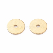 Brass Spacer Beads, Long-Lasting Plated, Disc, Real 18K Gold Plated, 4x0.5mm, Hole: 1mm(KK-WH0063-07G)