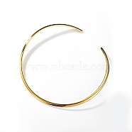 Stainless Steel Cuff Choker Necklace, Rigid Necklaces, Golden, 15.75 inch(40cm)(VA8858-1)