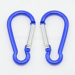 Aluminum Rock Climbing Carabiners, Key Clasps, Quick Links, Blue, 50x24x4mm(EA026-08)