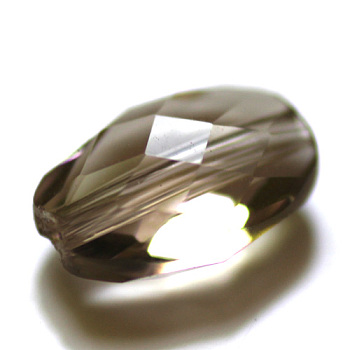 Imitation Austrian Crystal Beads, Grade AAA, Faceted, Oval, BurlyWood, 13x10x7mm, Hole: 0.9~1mm