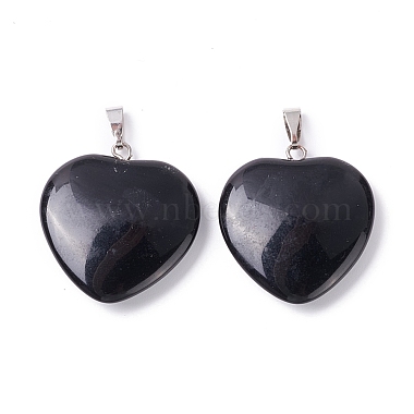 Natural Obsidian Pendants(G-G956-B40-FF)-2