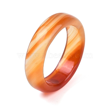 Dyed & Heated Natural Agate Finger Rings for Women(RJEW-Z075-02G)-2