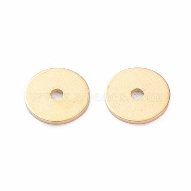 Real 18K Gold Plated Disc Brass Spacer Beads
