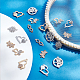 sunnyclue 32piezas 8 estilos de dijes de conector de diamantes de imitación de cristal de aleación(ALRI-SC0001-22)-4