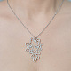 201 Stainless Steel Hollow Girl Pendant Necklace(NJEW-OY002-19)-1