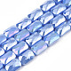 Electroplate Opaque Solid Color Glass Beads Strands(EGLA-N002-25-A05)-1