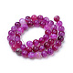 Natural Striped Agate/Banded Agate Beads Strands(G-S259-04-8mm)-2