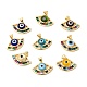 Handmade Evil Eye Lampwork Pendants(LAMP-E034-01G)-1