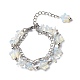 Star Opalite Beads Multi-strand Bracelets(BJEW-JB08752)-1