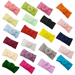 Nylon Elastic Baby Headbands, for Girls, Hair Accessories, Mixed Color, 320x160mm(OHAR-S197-008)