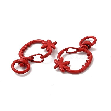 Spray Painted Alloy Swivel Lobster Claw Clasps(X-FIND-A027-03)-3