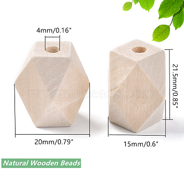 Olycraft Unfinished Natural Wood Beads(WOOD-OC0001-24)-2