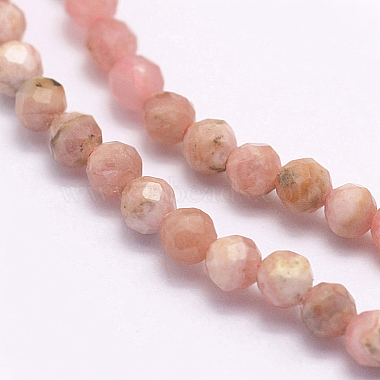 rhodonite naturelles brins de perles(G-F509-41-4mm)-4