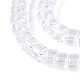 AB Color Plated Transparent Glass Beads Strands(GLAA-T026-2x4mm-T06)-3