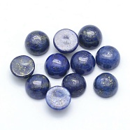 Natural Lapis Lazuli Cabochons, Half Round, Dyed, 6x3~3.5mm(X-G-P393-R11-6mm)