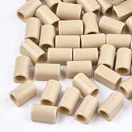 Acrylic European Beads, Large Hole Beads, Cuboid, Navajo White, 9x6x5.5mm, Hole: 4mm, about 2800pcs/500g(SACR-T344-09A-06)