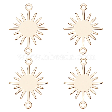 Real 14K Gold Plated Sun Brass Links