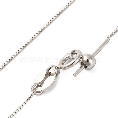 925 Collares deslizantes ajustables con cadena de caja de plata esterlina para mujeres(NJEW-U030-01P)-5