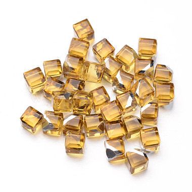 Faceted Cube Glass Cabochons(GGLA-L007C-04)-2