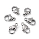 Polished 316 Surgical Stainless Steel Lobster Claw Clasps(X-STAS-R072-11A)-5
