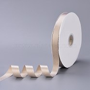 Polyester Grosgrain Ribbons for Gift Packing, Lemon Chiffon, 7/8 inch(22mm), about 100yards/roll(91.44m/roll)(SRIB-L016-022-029)