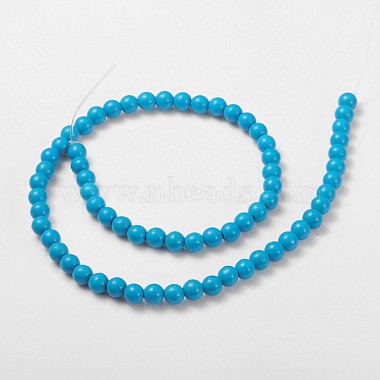 15.5 inches Synthetic Magnesite Beads Strands(GSR6mmC129)-3