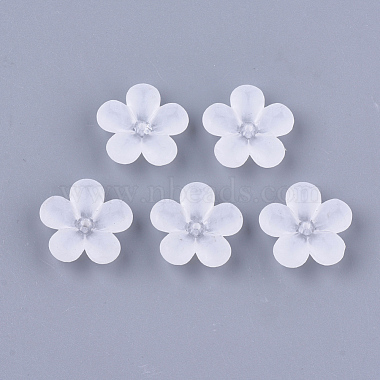 22mm Clear Flower Acrylic Beads