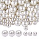 100Pcs 2 Style Glass Pearl Beads(HY-SZ0001-01)-1