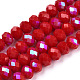 Electroplate Opaque Solid Color Glass Beads Strands(EGLA-A034-P6mm-L21)-1