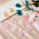 6 Pairs 6 Colors Acrylic Leaf Dangle Earrings(EJEW-FI0001-73)-5