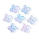 cuisson de bouchons de perles de verre transparents peints(X-DGLA-N014-04B)-1