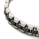 placage ionique (ip) 304 bracelet en chaîne à maillons épais en acier inoxydable(BJEW-G649-10B-A)-2