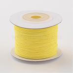 Nylon Thread, Yellow, 0.4mm, about 109.36 yards(100m)/roll(NWIR-G010-17)