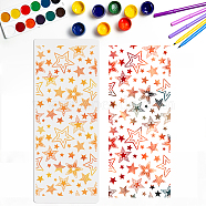 PET Hollow Out Drawing Painting Stencils, for DIY Scrapbook, Photo Album, Star Pattern, 400x1000mm(DIY-WH0426-0012)