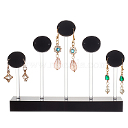 Fingerinspire Organic Glass Earring Display, Jewelry Display Rack, Black, 150x25x115mm(EDIS-FG0001-19B)