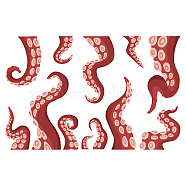 PVC Wall Stickers, Wall Decoration, Octopus Pattern, 390x880mm, 3pcs/set(DIY-WH0228-622)