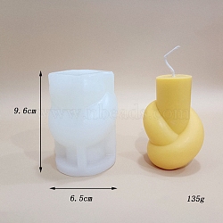 DIY Silicone Candle Molds, For Candle Making, White, 6.5x9.6cm(PW-WG55319-01)