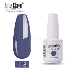 15ml Special Nail Polish, For Nail Art Stamping Print, Varnish Manicure Starter Kit, DarkSlate Blue, Bottle: 34x80mm(MRMJ-P006-C029)