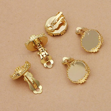 Brass Clip-on Earring Settings(KK-WH0047-19D)-1